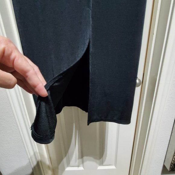 IMPRESSIONS Black Sleeveless Maxi Dress, Size 1X - Picture 3 of 7